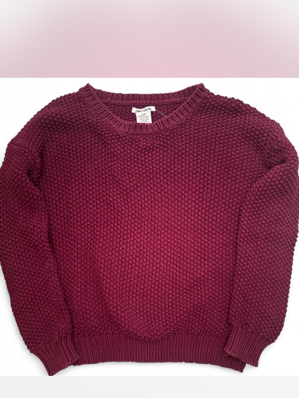 Billabong Women's Chunky Crewneck Sweater - Wine